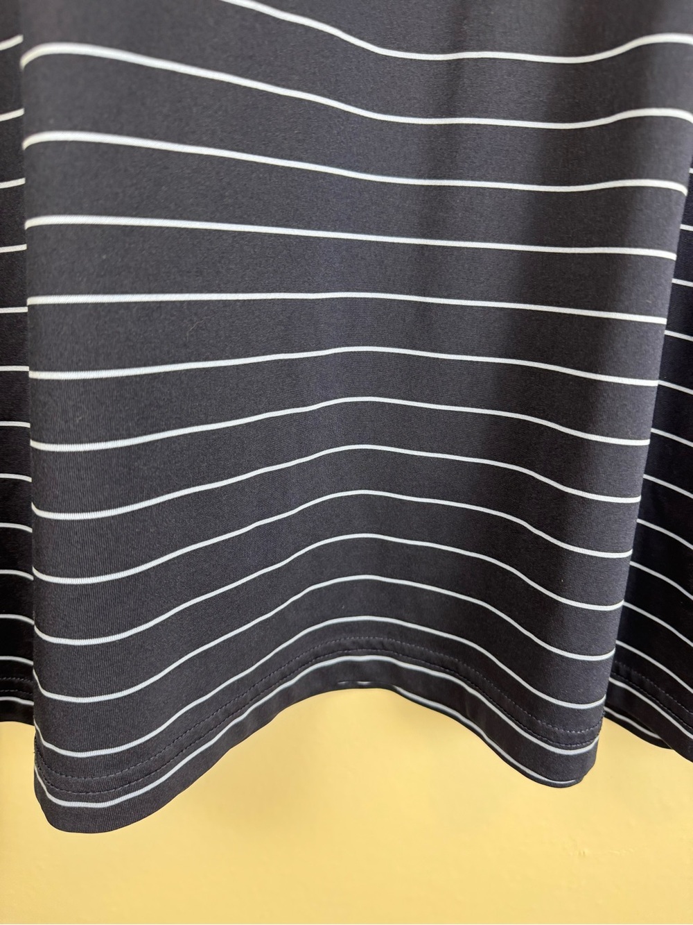 Pebble Beach Performance Golf Polo Shirt Men’s XXL Navy Blue Striped Moisture Wi - Picture 11 of 14